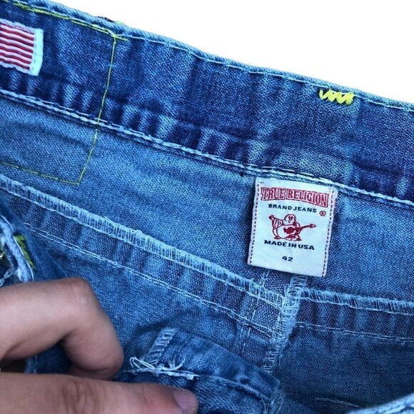 TRUE Religion Jeans Size 42 RICKY SUPER T Blue - Picture 6 of 7